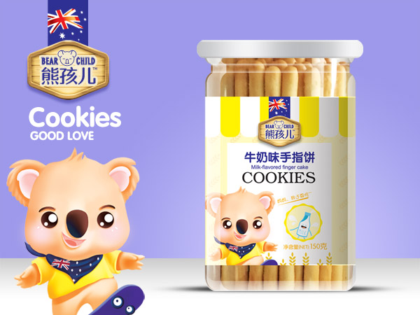 熊孩兒手指餅-牛奶味