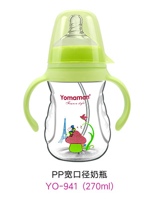 優秀媽咪PP寬口徑奶瓶綠色270ml.jpg 優秀媽咪PP寬口徑奶瓶綠色270ml.jpg