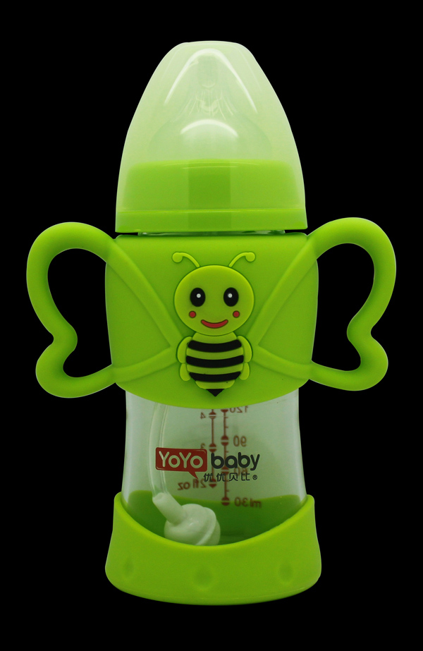 優優貝比 240ml寬口小蜜蜂硅膠套防摔玻璃奶瓶.jpg 優優貝比 240ml寬口小蜜蜂硅膠套防摔玻璃奶瓶.jpg