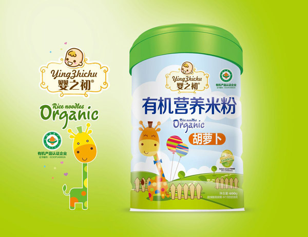 嬰之初有機(jī)營(yíng)養(yǎng)米粉-胡蘿卜罐裝