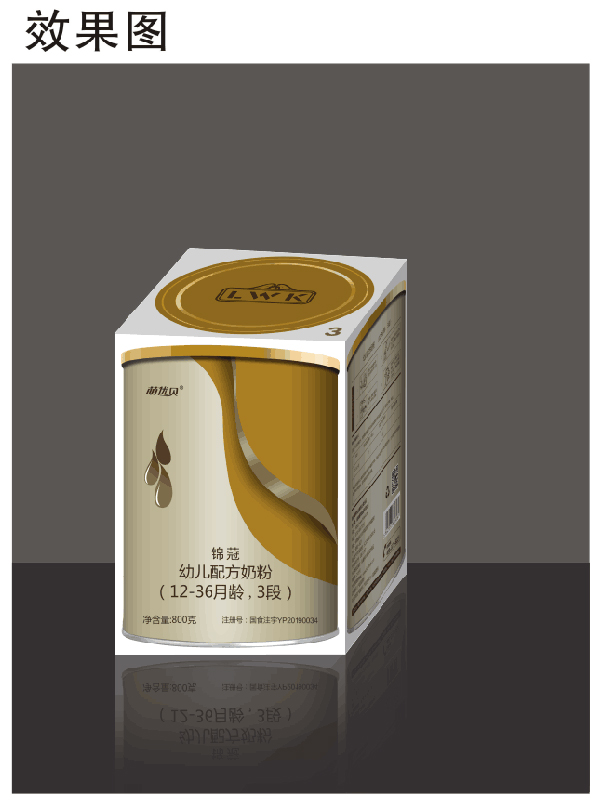 萌優貝錦蒄幼兒配方奶粉3段 盒裝