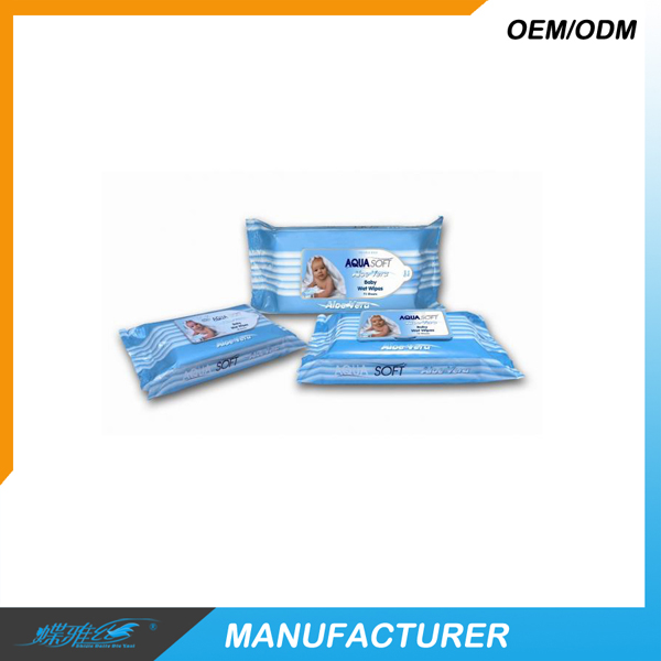 蝶雅絲25片裝Aqua柔軟嬰兒濕巾