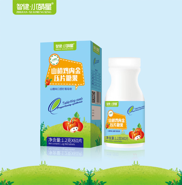 小萌星山楂雞內金壓片糖果