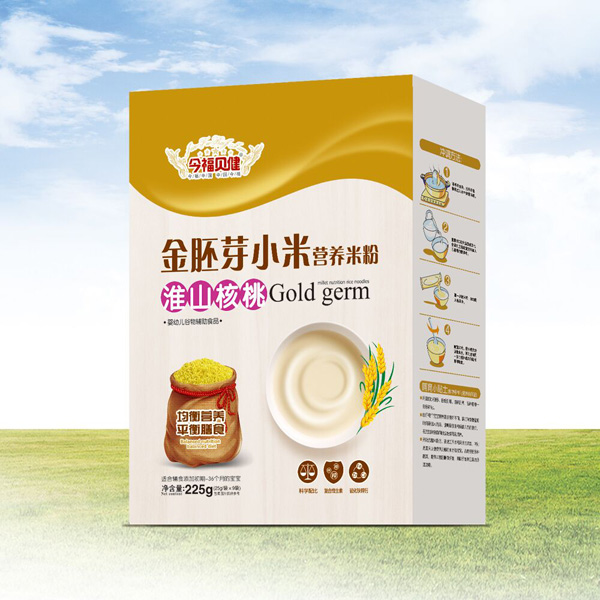 今福貝健金胚芽小米米粉盒裝-淮山核桃