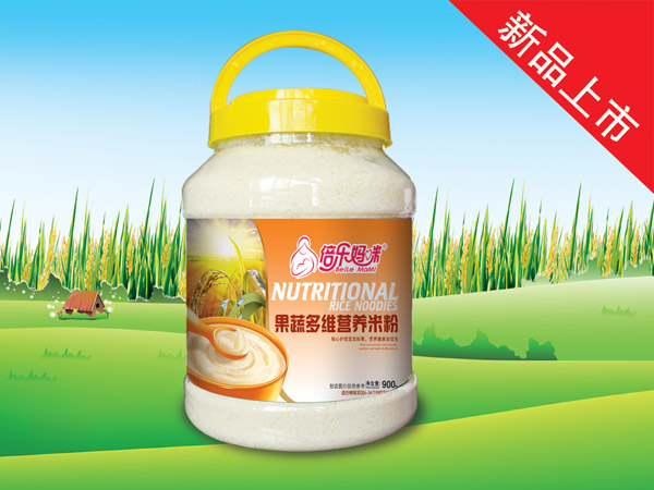 倍樂媽咪營養米粉-果蔬多維900g桶裝