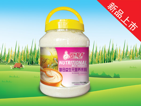 倍樂媽咪營養米粉-復合益生元900g桶裝
