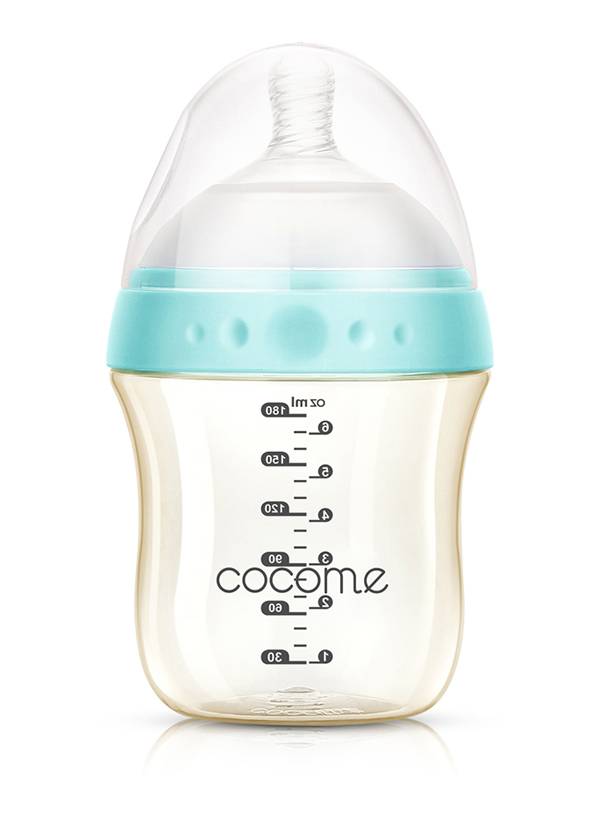 可可萌悅享PPSU奶瓶粉色 180ml 藍(lán)色