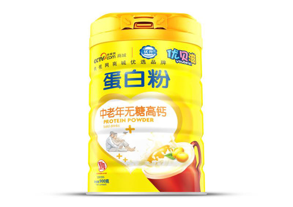 優貝滋中老年無糖高鈣蛋白粉