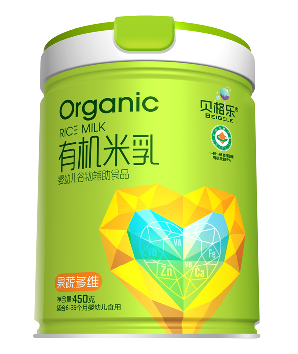 貝格樂有機米乳-果蔬多維 聽裝