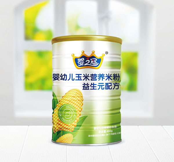 嬰之冠玉米營養米粉 益生元配方