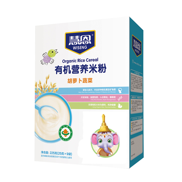 慧恩有機胡蘿卜蔬菜營養米粉