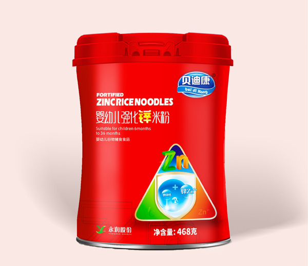 貝迪康嬰幼兒強(qiáng)化鋅米粉 聽(tīng)裝