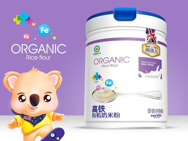 熊孩兒高鐵有機營養奶米粉 聽裝