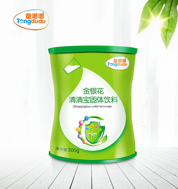 童嘟嘟金銀花清清寶固體飲料 鐵聽