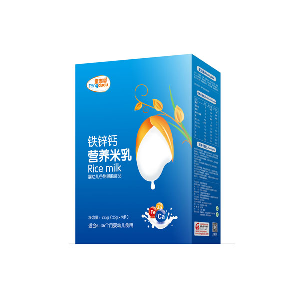 童嘟嘟鐵鋅鈣營養米乳 盒裝