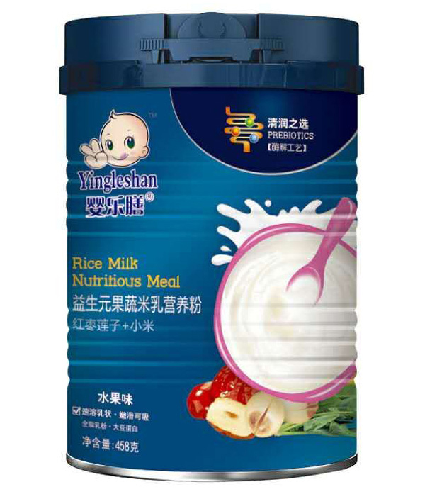 嬰樂膳益生元果蔬米乳營養粉水果味 紅棗蓮子+小米