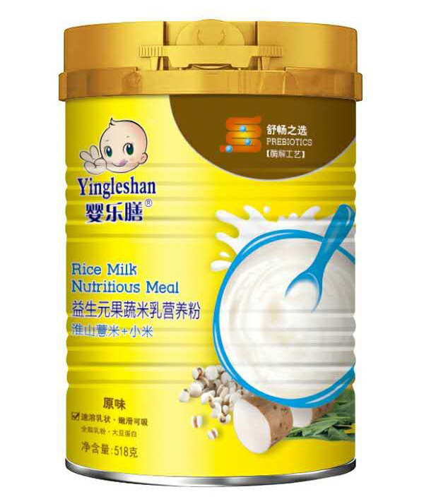 嬰樂膳益生元果蔬米乳營養粉原味 淮山薏米+小米