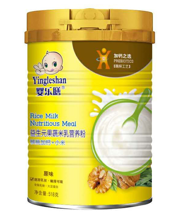 嬰樂膳益生元果蔬米乳營養粉原味 核桃加鈣+小米