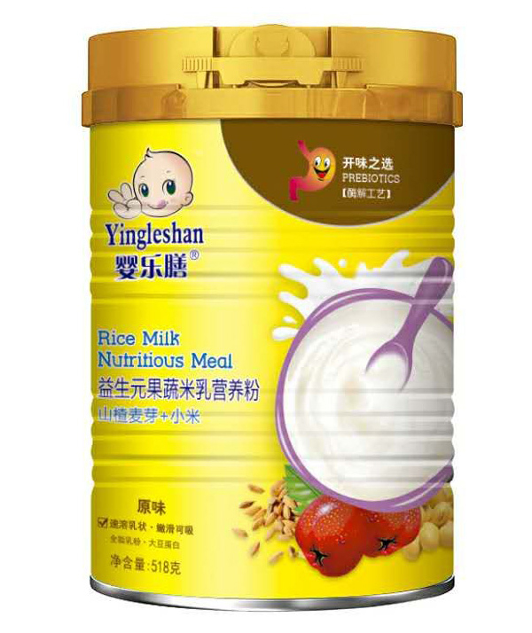 嬰樂膳益生元果蔬米乳營養粉原味 山楂麥芽+小米