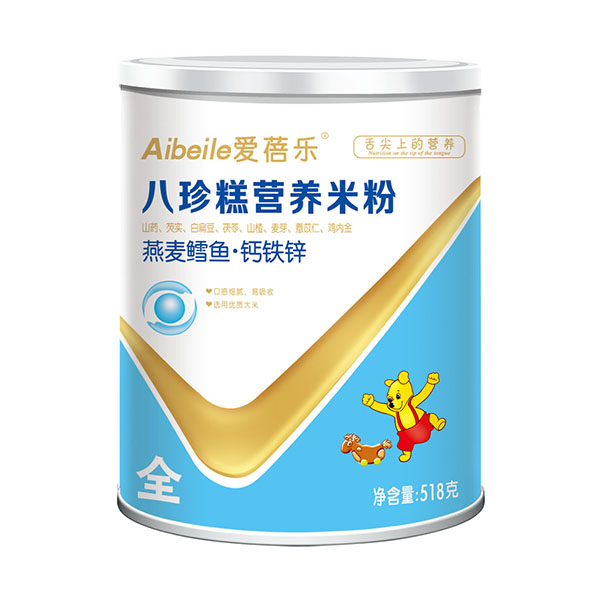 愛蓓樂八珍糕營(yíng)養(yǎng)米粉-燕麥鱈魚鈣鐵鋅