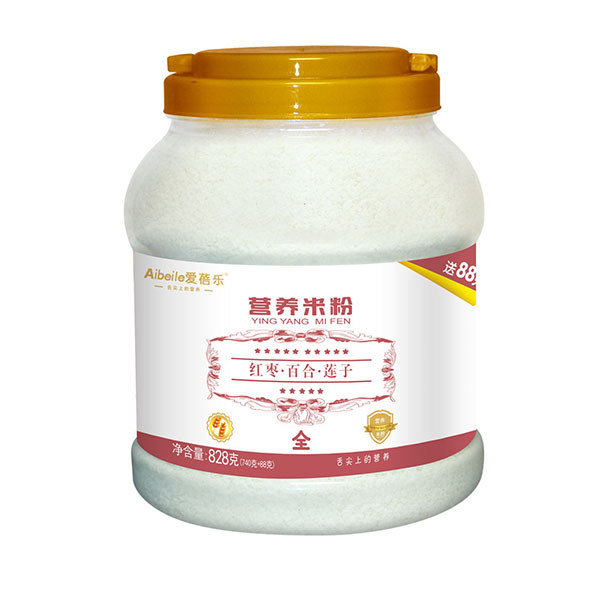 愛蓓樂營(yíng)養(yǎng)米粉-紅棗百合蓮子828g