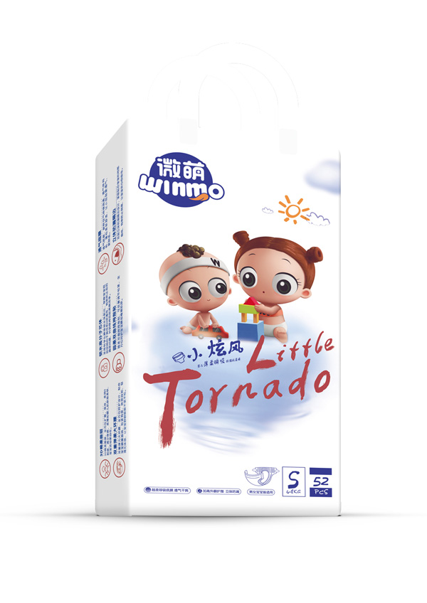 微萌小旋風嬰兒薄柔瞬吸紙尿褲S52