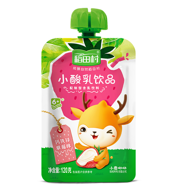 稻田村小酸乳飲品-草莓