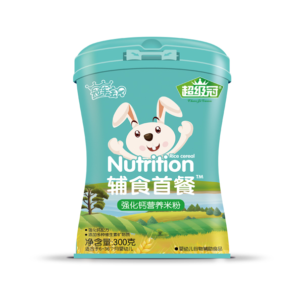 超級冠輔食首餐強化鈣米粉