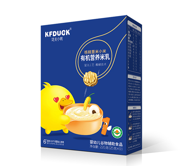 功夫小鴨有機營養米乳-核桃薏米小米