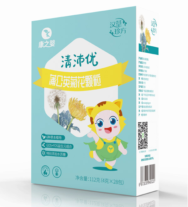 康之嬰清沛優蒲公英菊花顆粒側面