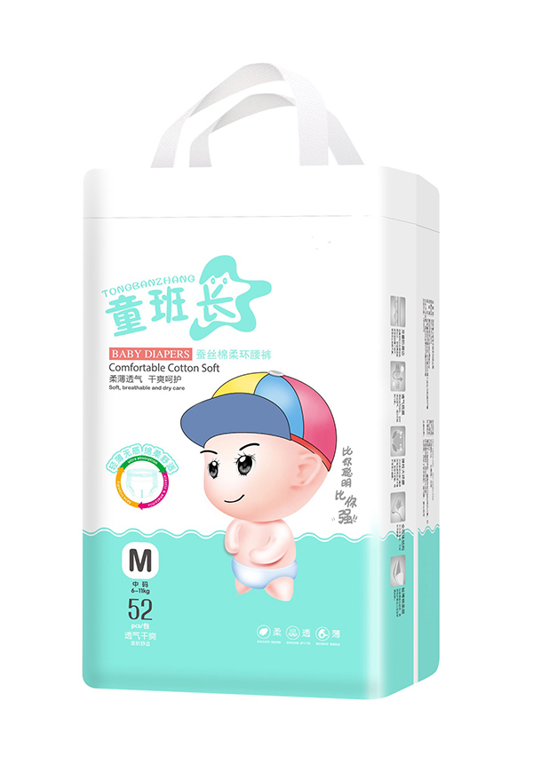 童班長蠶絲棉柔環腰褲M52