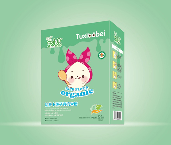 兔小貝胡蘿卜蓮子有機米粉 盒裝
