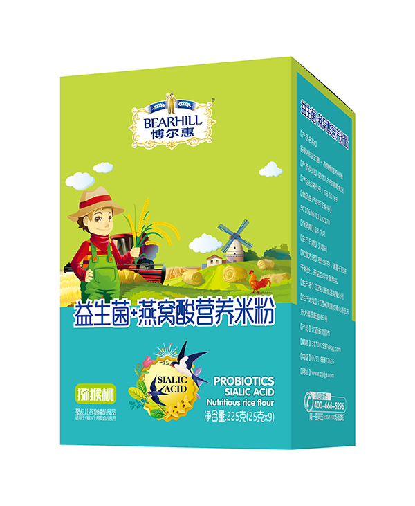 愽爾慧益生菌+燕窩酸營養米粉盒裝 獼猴桃