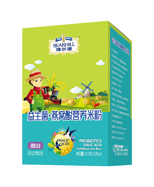 愽爾慧益生菌+燕窩酸營養米粉盒裝 淮山