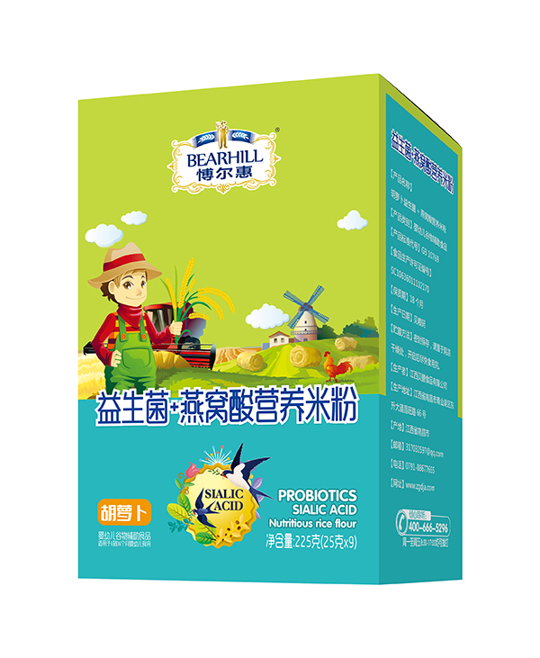 愽爾慧益生菌+燕窩酸營養米粉盒裝 胡蘿卜