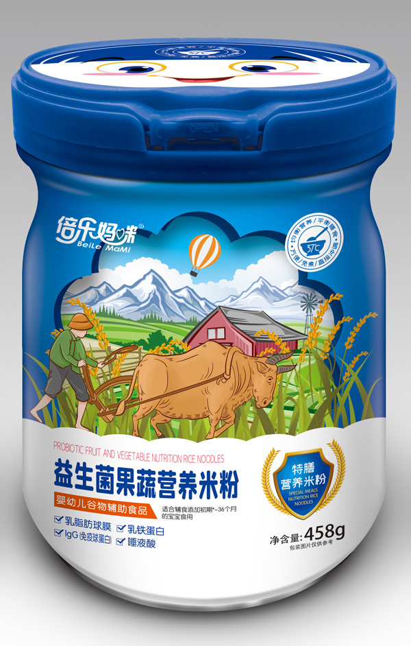 倍樂(lè)媽咪益生菌果蔬特膳營(yíng)養(yǎng)米粉