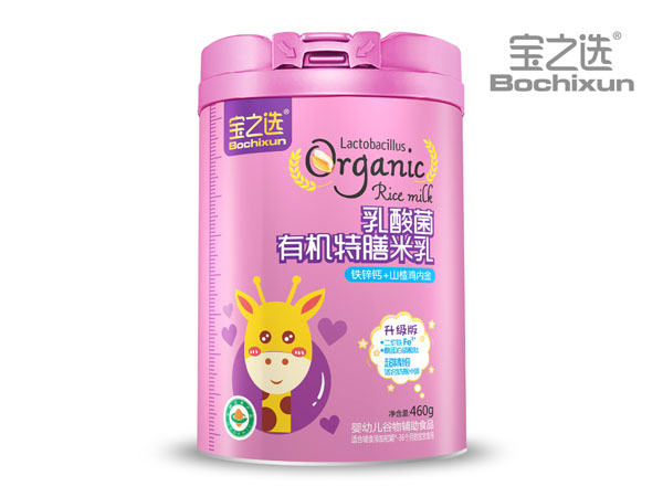 寶之選乳酸菌有機特膳米乳 鐵鋅鈣+山楂雞內金