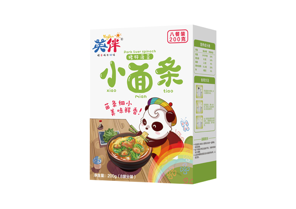 英伴豬肝菠菜小面條