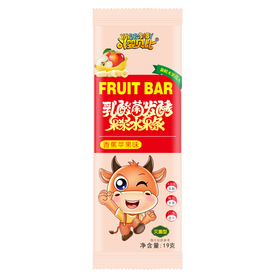 吖嬰貝比乳酸菌發酵水果條-香蕉蘋果味