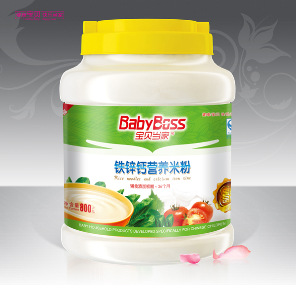 寶貝當家鈣鐵鋅營養米粉 800g桶裝