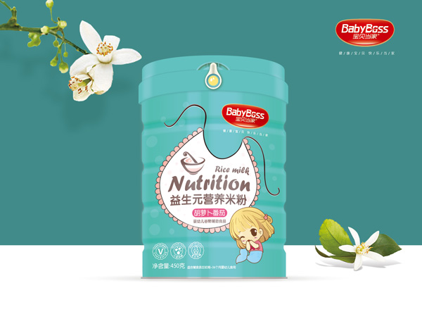 寶貝當家胡蘿卜番茄益生元營養米粉 聽裝