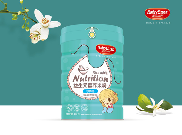 寶貝當家鐵鋅鈣益生元營養米粉 聽裝