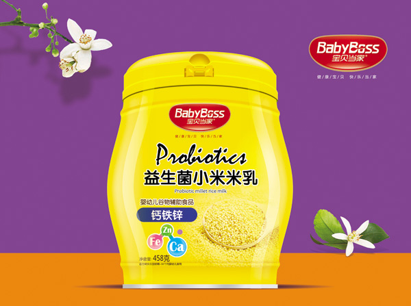 寶貝當家鈣鐵鋅益生菌小米米乳