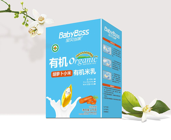 寶貝當家有機米乳盒裝225克(胡蘿卜小米)