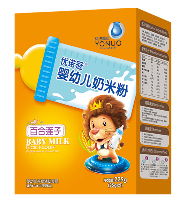 優諾冠嬰幼兒奶米粉 百合蓮子 盒裝.jpg