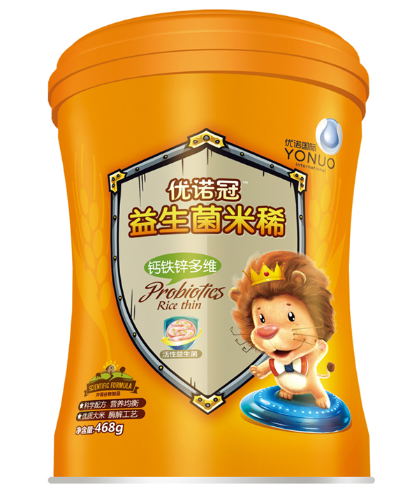 優諾冠益生菌米稀 鈣鐵鋅多維 聽裝