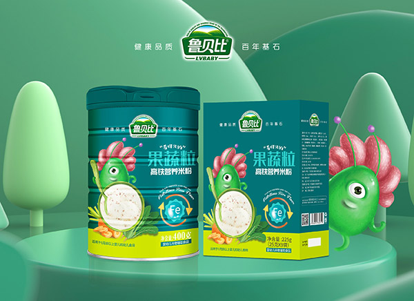 魯貝比果蔬粒高鐵營養米粉系列