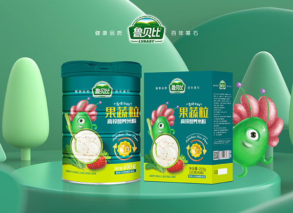 魯貝比果蔬粒高鋅營養米粉系列