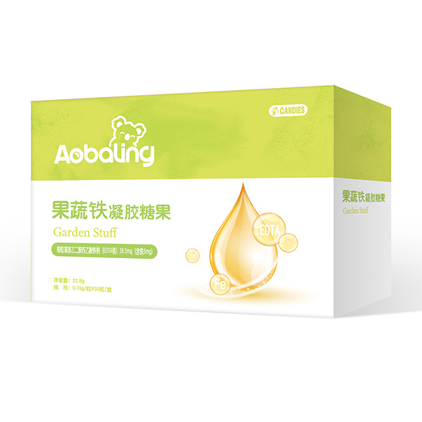 澳貝靈果蔬鐵凝膠糖果