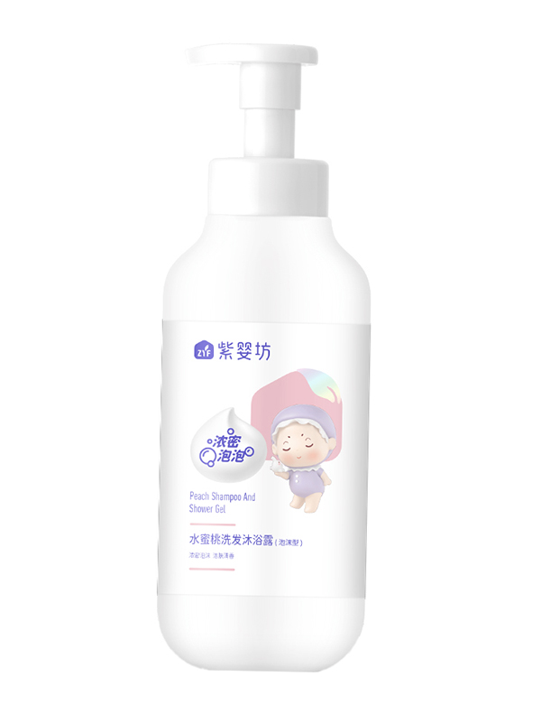 紫嬰坊水蜜桃洗發沐浴露(泡泡型)
